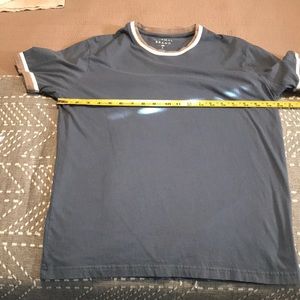 Slate blue tee with details